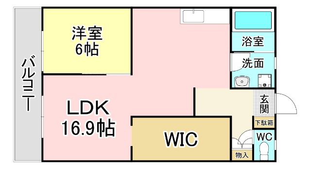 アルテハイム大手町(1LDK/7階)の間取り写真