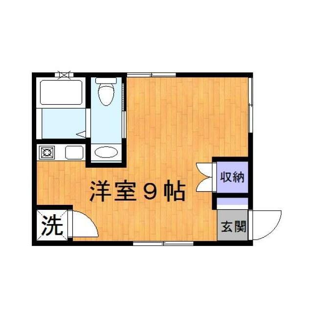 ＪＲ京浜東北線 さいたま新都心駅 徒歩8分 2階建 築27年(ワンルーム/2階)の間取り写真