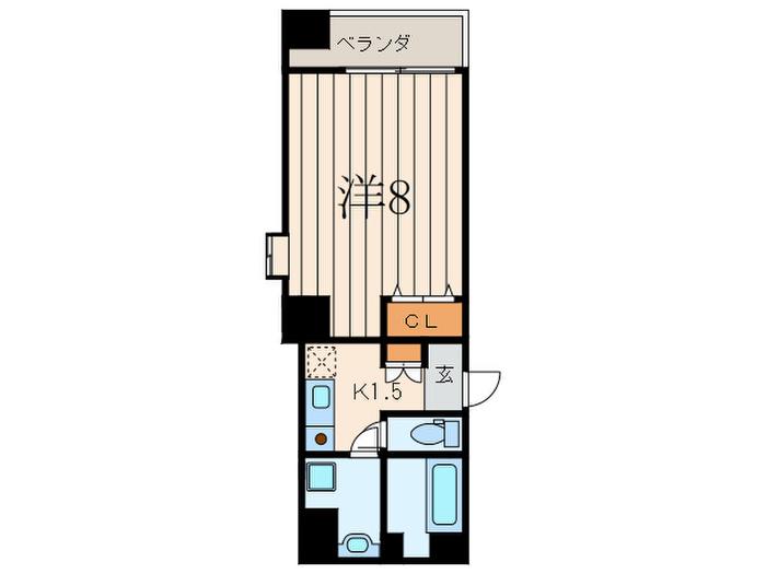 ABE BUILDING(1K/5階)の間取り写真