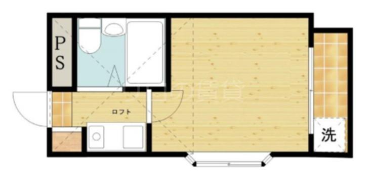 レオパレス南蒲田第二(1K/2階)の間取り写真