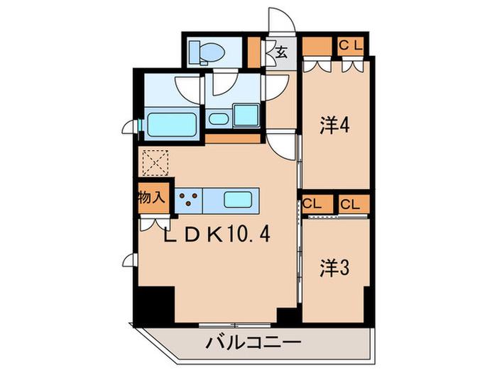アーバネックス旗の台(2LDK/15階)の間取り写真