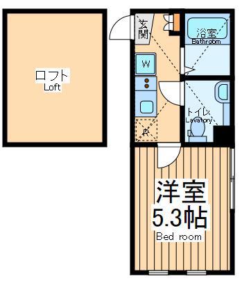 アザーレ・クオン新百合ヶ丘(1K/2階)の間取り写真