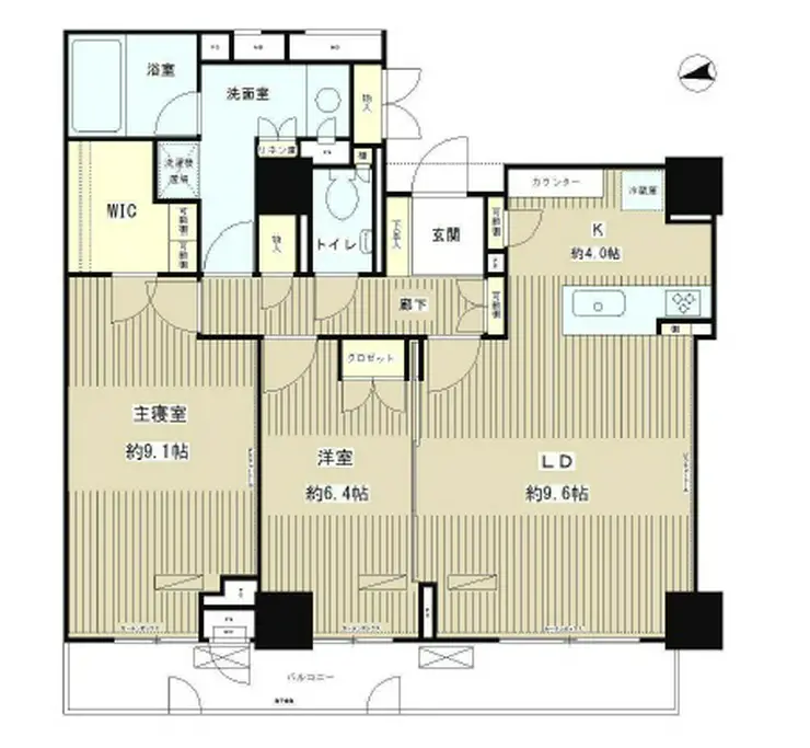 パーク・アヴェニュー神南 9階階 間取り