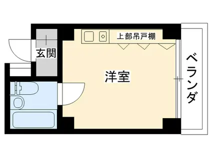 ベイサイド武庫川(ワンルーム/3階)の間取り写真