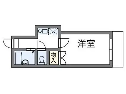 長岡第5レジデンス(1K/1階)の間取り写真
