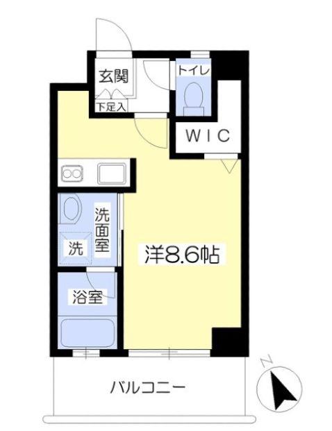 ラナイおもろまち(ワンルーム/4階)の間取り写真