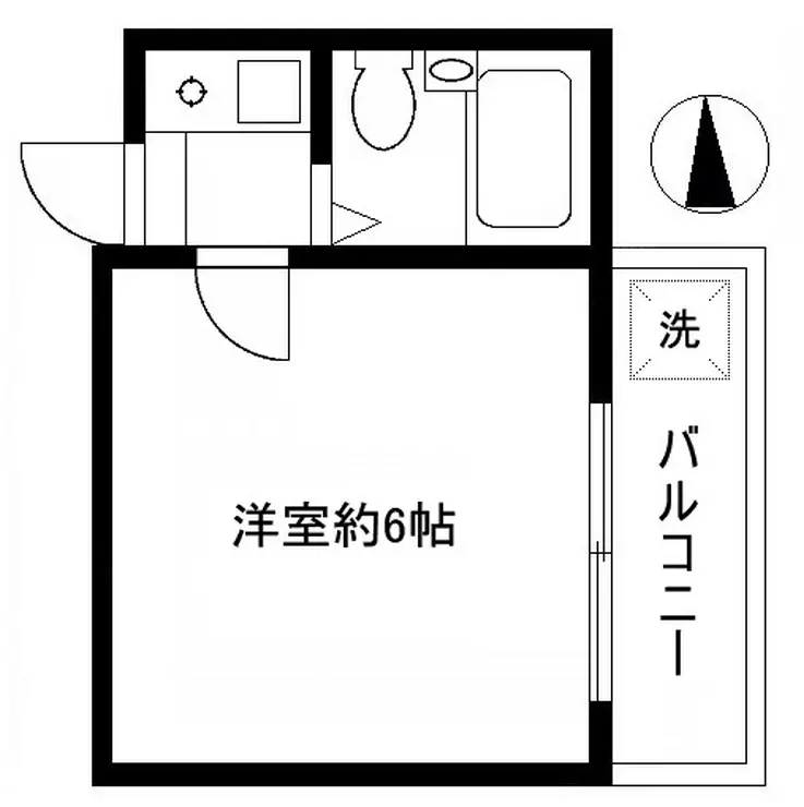 サンパレス中幸 2階階 間取り