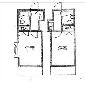 レオパレス陸前(1K/1階)の間取り写真