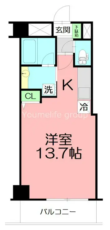 アクシア八芳 4階階 間取り