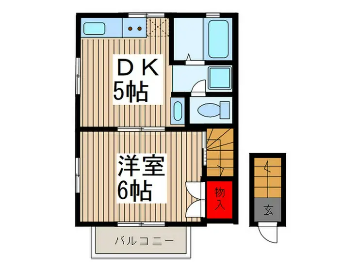 細井ハイツ 2階階 間取り