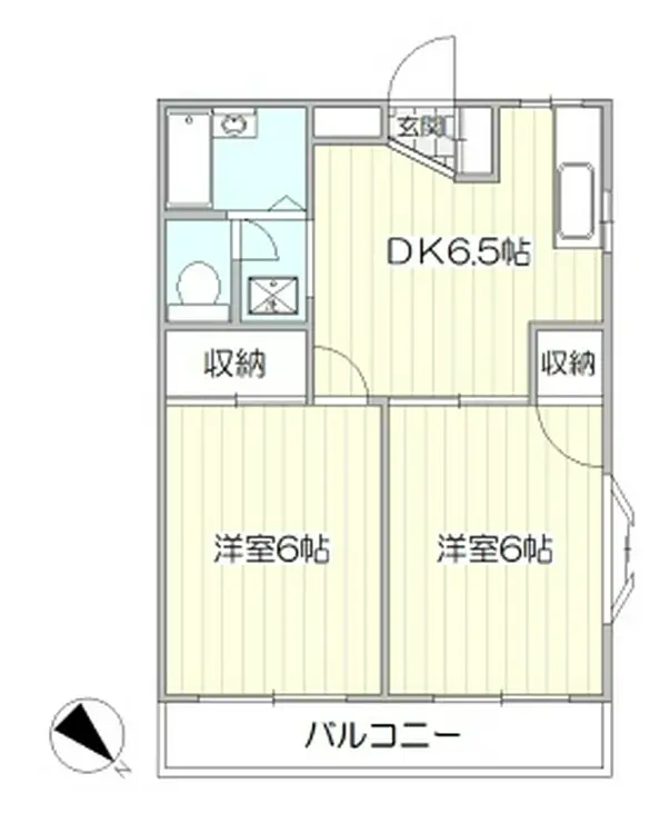マンション三陽 1階階 間取り
