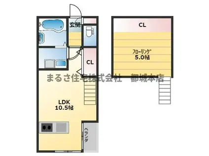 BARBIZON440(ワンルーム/2階)の間取り写真