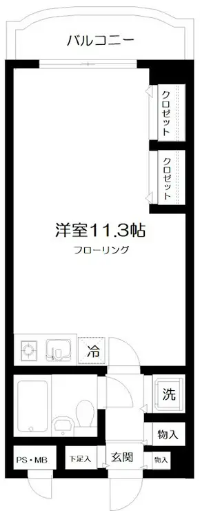 日神パレス生麦 11階階 間取り