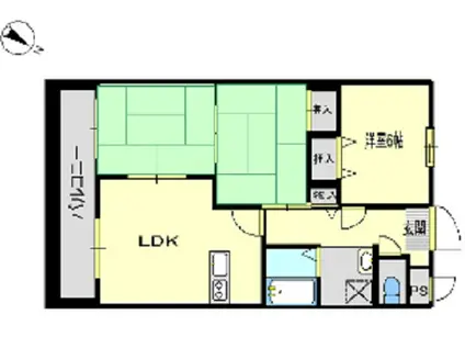 メイフォレスト(3LDK/2階)の間取り写真