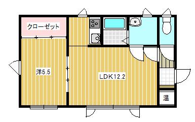 アルモニーア東館(1LDK/3階)の間取り写真
