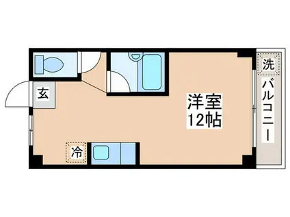 第2富士マンション(ワンルーム/2階)の間取り写真