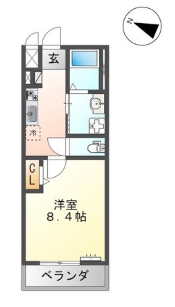 SーBLOOD OZU BASE(1K/2階)の間取り写真