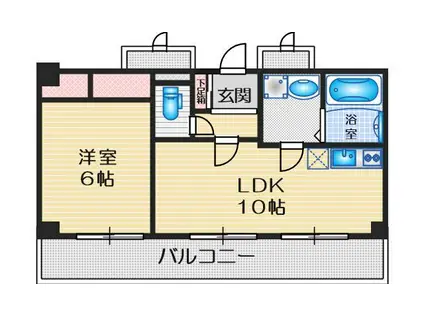 GRAN PINO 桃山台(1LDK/5階)の間取り写真