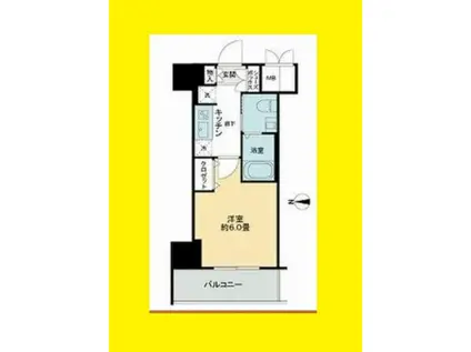 エステムコート新大阪VIII レヴォリス(1K/10階)の間取り写真