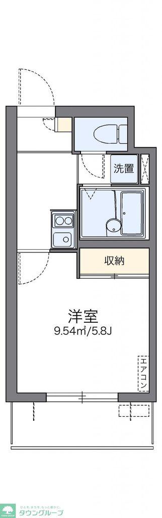 レオパレスオゥル(1K/4階)の間取り写真