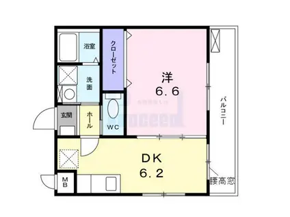 ジュネスメゾン中板橋(1DK/3階)の間取り写真