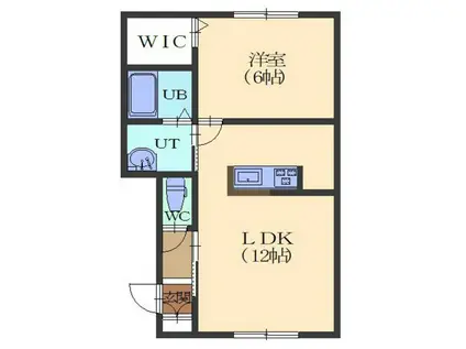 LIBRAリブラ(1LDK/2階)の間取り写真