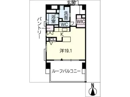 グランマスト鶴舞(ワンルーム/8階)の間取り写真