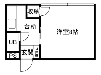 グラマラスマンションI(1K/3階)の間取り写真