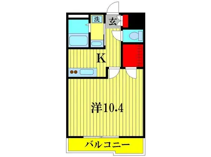 エニシアビル(1K/5階)の間取り写真