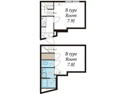 イートス東十条(1SK/1階)の間取り写真
