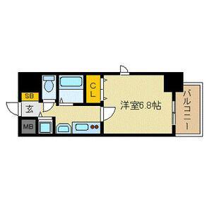 プレサンス泉セントマーク(1K/4階)の間取り写真