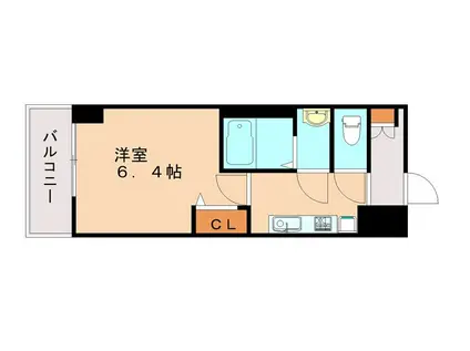 CREST TAPP DITA 神戸西パークフロント(1K/14階)の間取り写真