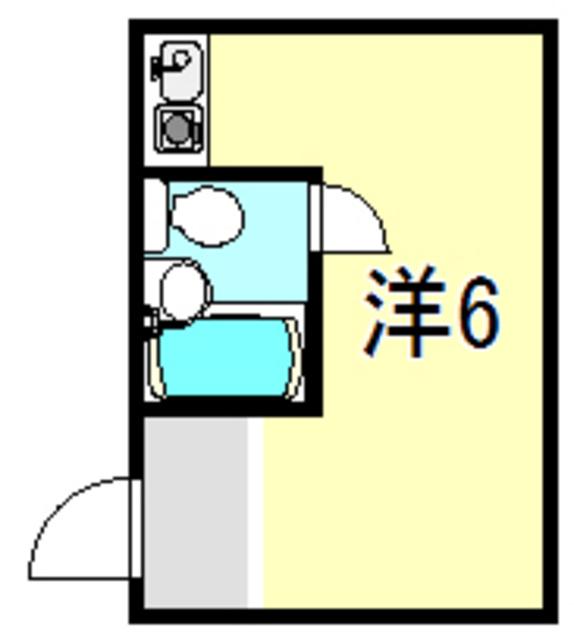 ラムール西明石(ワンルーム/5階)の間取り写真