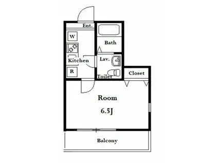 アザーレ・キュリオス柿生(1K/1階)の間取り写真