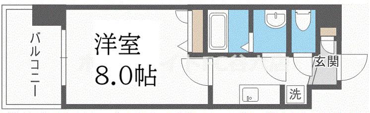LA DOUCEUR天王寺(1K/12階)の間取り写真