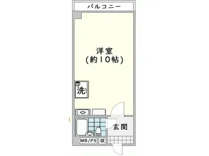 ライオンズマンション駒込第五(1K/1階)の間取り写真