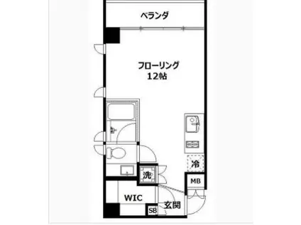 GRACE FUTADA 203(ワンルーム/2階)の間取り写真