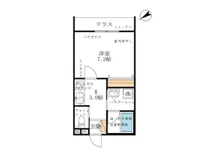 ヘーベルメゾン CASA香洋(1K/2階)の外観写真