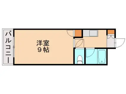 プレアール三苫II(1K/2階)の間取り写真