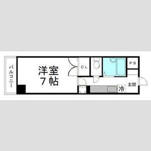 グレイス東洋(1K/4階)の間取り写真