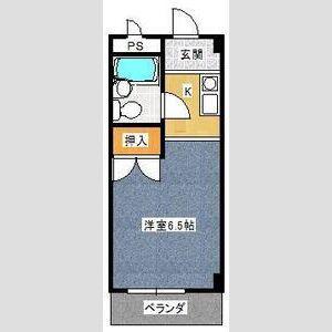 ヒルトップA(1K/2階)の間取り写真