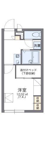 レオパレスISHIDA(1K/4階)の間取り写真