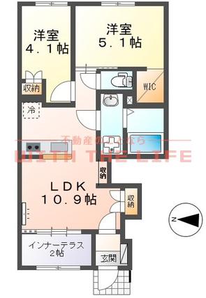 ユニバース(2LDK/1階)の間取り写真