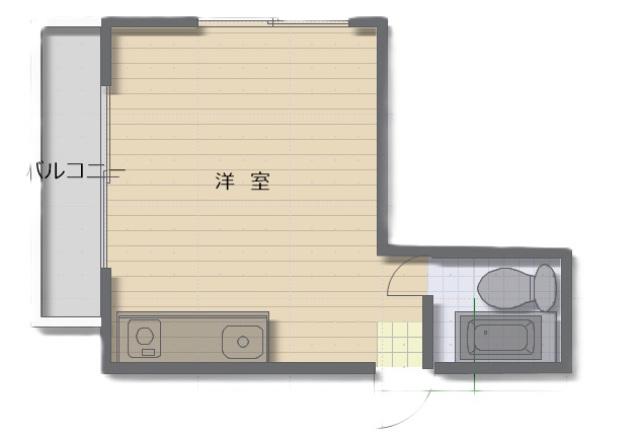マグノリア堺町(ワンルーム/4階)の間取り写真