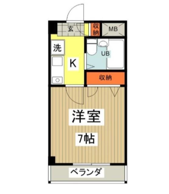 ロータストヨダ(1K/3階)の間取り写真