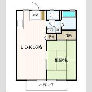 PANAHEIGHTS MORI B棟(1LDK/2階)の間取り写真