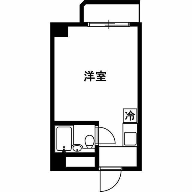 荻野ハイツ(ワンルーム/2階)の間取り写真