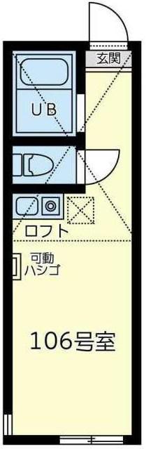 ユナイトNOBAヘーゼルナッツ(ワンルーム/1階)の間取り写真