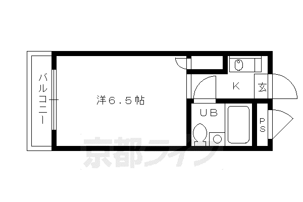CASA510(1K/3階)の間取り写真