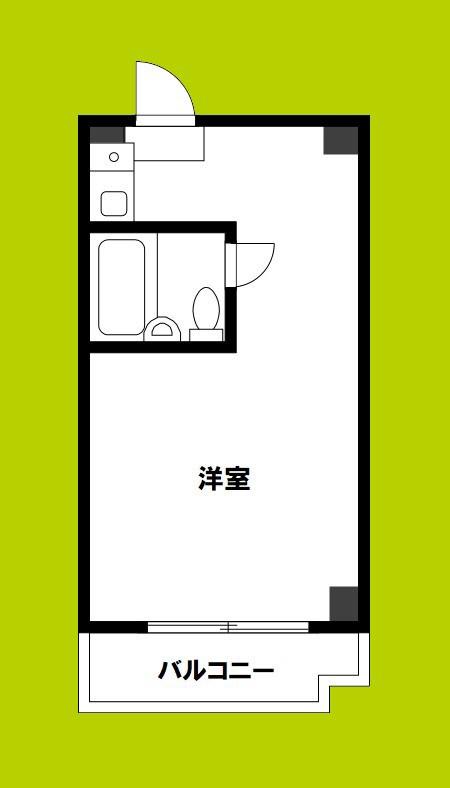 ラシーヌ三明町(ワンルーム/4階)の間取り写真